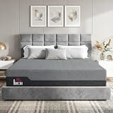 HOMCOM King Mattress, 12 Inch Gel Cooling Memory Foam Mattress for Cool Night Sleep, Graphene Bed in a Box for Pressure Relief, with Washable Cover, Made in USA, CertiPUR-US Certified, Medium Firm