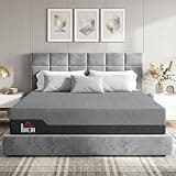 HOMCOM King Mattress, 12 Inch Gel Cooling Memory Foam Mattress for Cool Night Sleep, Graphene Bed in a Box for Pressure Relief, with Washable Cover, Made in USA, CertiPUR-US Certified, Medium Firm