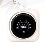 Portable Lingerie Washing Machine, Mini Washer Dryer, 65℃ Hot Air Drying, 0.3kg Capacity, Touch Panel, Stainless Steel Drum, Hot & Cold Cyclone Wash, For Home, Apartment, Dorm(Desktop)