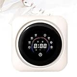 Portable Lingerie Washing Machine, Mini Washer Dryer, 65℃ Hot Air Drying, 0.3kg Capacity, Touch Panel, Stainless Steel Drum, Hot & Cold Cyclone Wash, For Home, Apartment, Dorm(Wallmount)