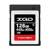 INDMEM XQD 128GB Memory Cards, 5X Tough MLC XQD Flash Memory Cards High Speed G Series| Max Read 440MB/s, Max Write 400MB/s