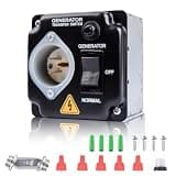 Manual Transfer Switch for Generator 15A 125V, Outdoor Generator Transfer Switch
