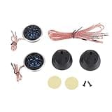 Culnflun Car Dome Tweeter Speaker,Loud Car Audio Tweeter with Defined Parameter Works to Upgrade Existing Auto Stereo Small Speaker Layout Inside Cabin Space