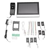 Semme Wired Video Intercom System 10 Inch Touch Screen Monitor 2K Doorbell Camera Two Way Communication Night Motion Detection Remote Unlock for Home Office Apartment (US Plug)