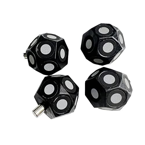 3D Scanning Marker Hand Held 3D Scanner Magnetic Sphere Magnetic Marker Point Highly Reflective Marker Point Inner Ring 6mm Outer Ring 10mm High Accuracy(10 pcs)