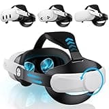 Kawaye for Meta Quest 3S/Quest 2/Quest 3 Head Strap, Adjustable Halo Strap Replacement for Elite Strap, VR Headset Strap Enhanced Support&Comfort Reduce Facial Pressure
