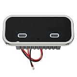 for 12V/24V RV Boat Truck Bus Compatible 130W Car Panel Dual 65W PD3.0 USB-C Ports Fast Charging Power Outlet Socke