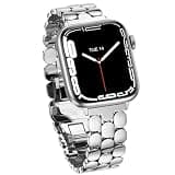 ELECTIM Compatible with Apple Watch Bands for Women 38mm 40mm 41mm 42mm 44mm 45mm 46mm 49mm, Stainless Steel Luxury Dressy Metal Band for iWatch Series 11/10/9/8/7/6/5/4/3/2/1/SE3/SE2/SE