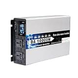 HENGJINGTR 10000W Pure Sine Wave Power Inverter 72V 60V 48V 24V 12V DC to 110V/220V AC Voltage Converter with LCD Display, for Home/RV/Truck/Car/Camping/Solar,12V to 220V