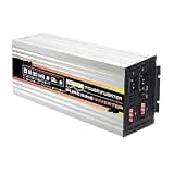 EHSOLZXBE 12000W/10000W Pure Sine Wave Power Inverter Power Inverter Transformer 12V 24V 48V 60V to 220V Voltage Converter(10000W with Remote,60V,60hz 220V)