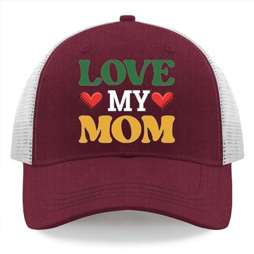 I Love My Mother Baseball Hats Men's Fashion Boys Trucker Caps