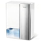 AEOCKY Small Dehumidifier with Drain Hose,64oz Water Tank,Next-Gen Thermoelectric Tech, for Small Space (Not for Basements), for Home,Bedroom,Bathroom,Closet,RV, 24H Timer,Intelligent Humidistat,Quiet