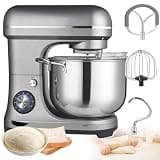 UWYTGF Stand Mixer 2000W, 10L Capacity, 8 Speeds, Dough Hook, Mixing Hook, Egg Beater, Ideal for Commercial Use in Bakeries and Restaurants