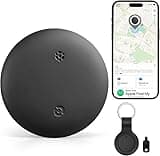 Mini GPS Tracker for Apple Find My, Global Precise Positioning, Works with iPhone, Keychain Included, Black