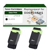 AGNNQ Compatible for Xerox 006R04685 006R04686 006R04687 006R04688 Toner Cartridges C410 C410DN VersaLInk C415 Printers, High Yield 20500 Pages Bright Clear Colors (2 Pack Black)