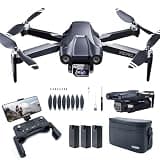 GPS Drone with Camera 4K UHD for Adults, 90 Min Long Flight Time,Long Control Range, Auto Return, Follow Me, Brushless Motor, CHUBORY X10 PRO 5G FPV RC Quadcopter for Beginners