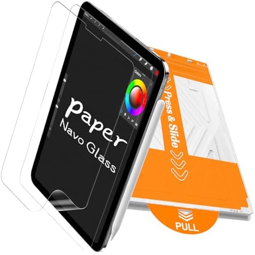 PandaShield 2-Pack Paper-feel Screen Protector Easy-Installation Box for iPad Pro 11" 4th 3rd 2nd 1st/Air 10.9" 5th 4th,Matte,Write and Draw like on Paper,Bubble Free,Anti-Glare,Scratch Resistant,Apple Pencil Support