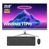 HVLANYN 23.8-Inch Fhd All-in-One Desktop Compute,Core i5, 16GB DDR4 RAM,1TB PCIe SSD,1920x1080 FHD Display, WiFi, Bluetooth,Mouse and Keyboard Include,with 1-Year W