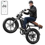 SISIGAD Electric Bike for Adults, Peak 1500W Motor, Range 60 Miles, 20"x4.0" Fat Tire Retro E Bike, 48V 15Ah Removable Battery, 7-Speed Ebkie for City Commuting, Off-Roading, Mountain, UL 2849 Black