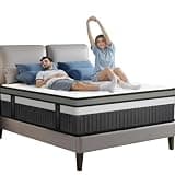 14 Inch Queen Size Mattress, Hybrid Mattress with Memory Foam & Pocket Springs for Motion Isolation, Medium Firm Bed-in-a-Box, Motion Isolation, Cooling & Breathable