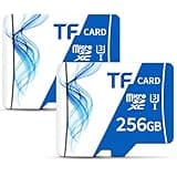 MicroSDXC Memory Card 256GB Micro SD Card, with SD Adapter, UHS-I U3 Class 10 V30 High Speed Flash TF Card up to 100MB/s, Compatible with Game, Dash Cam, Drone, Camera