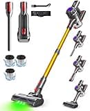 SVHT Cordless Vacuum Cleaner, 500W 45KPA Stick Vacuum Cleaners for Home, 45 Mins Lightweight Vac, Anti-Tangle, Rechargeable Battery for Home, Carpets,Pet Hair,Hardwood Floors,Car, Sofa, Stairs