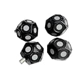 Hand Held 3D Scanner Magnetic Sphere Magnetic Marker Point Highly Reflective Marker Point Inner Ring 6mm Outer Ring 10mm for Complex Details(10pcs)