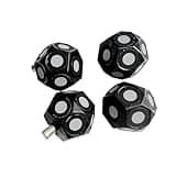 Hand Held 3D Scanner Magnetic Sphere Magnetic Marker Point Highly Reflective Marker Point Inner Ring 6mm Outer Ring 10mm for Complex Details(10pcs)