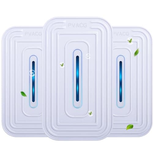 PVACG 3 Pack 2026 Upgraded Plug in Air Ionizers for Home,Ionic Air Purifier for Home Office Bedroom Bathroom Living Room Quiet and Portable Air Freshener for Bedroom(3,White)