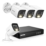 ANNKE 8CH 3K Lite Wired Security Camera System, H.265+ DVR with AI Human/Vehicle Detection, 4X 1080p CCTV Bullet Cams, Smart Color Night Vision for Outdoor Surveillance, IP67, No Hard Drive Disk