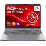 Lenovo IdeaPad Slim 3i • 15.3" WUXGA 2K Touchscreen Laptop • AMD Ryzen 7 170 • 32GB DDR5RAM • 1TB PCle SSD • Windows 11