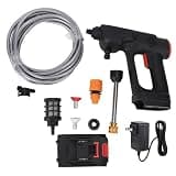 6 in 1 Adjustable Nozzle Cordless Pressure Washer - Portable Power Washer with 24000 RPM Motor and Two 8888mAh Batteries, 900 PSI and 2.4 GPM Flow Rate - Includes EU Plug