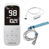 Palm Pulse Oximeter with Large Display, Compatible with Finger & Baby/Infant Probes, Real-Time SpO₂ & Pulse Rate Monitor for Sports, Aviation & General Wellness