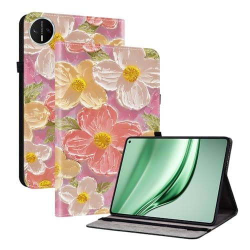 Case for Huawei MatePad Mini, 8.8", Premium Leather Flip Cover with Card Slots, Pen Holder, Adjustable Stand, Multiple Decorative Patterns,PSJ-N