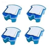 180ml, Compatible For Braun, Clean & Renew Refill Cartridges CCR, Cleans Shaver Optimal Hygiene, Residual Hair & Skin Particles,(4 pack)