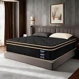 Twin Mattress 10 Inch Medium Firm Hybrid Mattress Twin Size Memory Foam Pocket Steel Springs Twin Bed Matress in a Box for All Sleep Positions Motion Isolation Ensure comfort (Black, Twin 10 INCH)