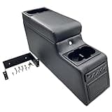 MOOSUN 31515 Denim Black Deluxe Locking Center Console for Jeep CJ-5 1976-1983, CJ-7 1976-1986, Wrangler YJ 1987-1995