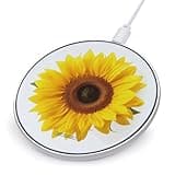 Sunflower Isolated Wireless Charger Magnetic Phone Induction Charger 10w Fast Wireless Charging Station Compatible with iPhone 17 16 15 14 13 12 Pro Max Samsung Galaxy S25 S24 S23