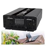 Power Inverter Pure Sine Wave 10000W Inverters 12V 24V 48V to 110V/220V DC to AC Converter LED Display AC Outlets for RV Camping Outdoor Power Supply(12v)