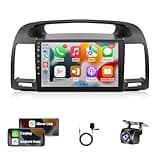 Leadfan 8Core Android Car Stereo for Toyota Camry 2002 2003 2004 2005 2006, 9'' IPS Screen Radio for Camry with Wireless Carplay Android Auto Bluetooth FM WiFi GPS AHD Backup Camera