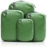 Adventure Travel Packing Cubes, IP65 Water&Dust Proof Organizer Wet Bags (4Piece/Waterproof, Moss Green)