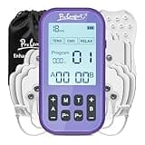 3-in-1 TENS Unit Muscle Stimulator 60 Modes Tens Machine Dual Channel Rechargeable EMS Unit Massager with 10 Pads Electronic Pulse Massager