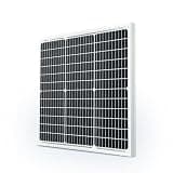 Renogy Solar Panel 50 Watt 12 Volt, High-Efficiency 50W Solar Panel Monocrystalline PV Module Power Charger for RV Marine Rooftop Farm Battery and Other Off-Grid Applications