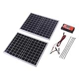 Estink 30W Monocrystalline Solar Panel Kit with Controller, Dual USB and Type C Outputs for Charging Phones Batteries and Power Stations