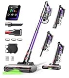 Cordless Vacuum Cleaner, 55KPa 650W Powerful Stick Vacuum for Home, 60Mins Runtime, 1.8L XL Dust Cup One-Touch Empty, Green LED Anti-Tangle Brush & Fragrance, for Pet Hair Carpet Hard Floor