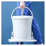 Eoweiot Portable Dryer Machine, Spin Dryer Manual, Compact Water Extractor, Clothes Drying for Apartment,Non-Electric (White)