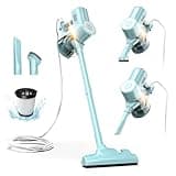 Roomie Tec Corded Stick Vacuum Cleaner - 450W, Lightweight 2 in 1 Handheld with Powerful Suction, Bagless HEPA Filter, Large Dust Capacity, 20ft Cable - Ideal for Floors, Dorm Room, & Home Cleaning