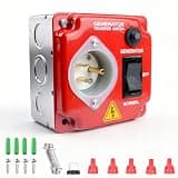15 Amp 125V Manual Transfer Switch, Pre-Wired for Essential Circuits, for Home, Outdoor, and RV Backup Power