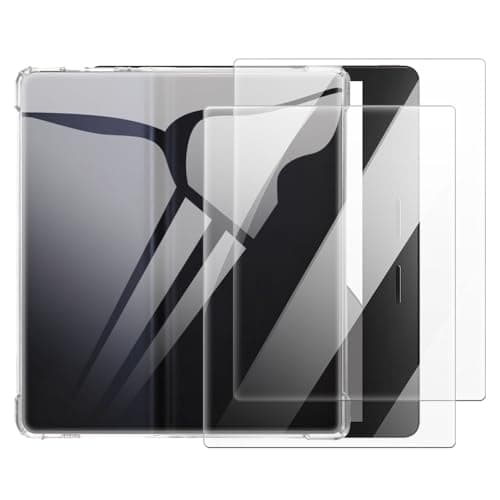 OAGELIM 2 in 1 Case and Screen Protector Compatible with iReader Ocean 4 Turbo 7.0 2025 Protective Cover with Tempered Glass Film(Clear)