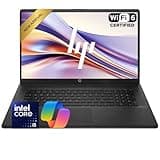 HP 17.3 Inch Business Laptop Computer, 2026 Edition, Intel Core 5 120U, 16GB RAM, 256GB SSD, Large Screen, WI-FI 6, Windows 11 with Office 365 for The Web
